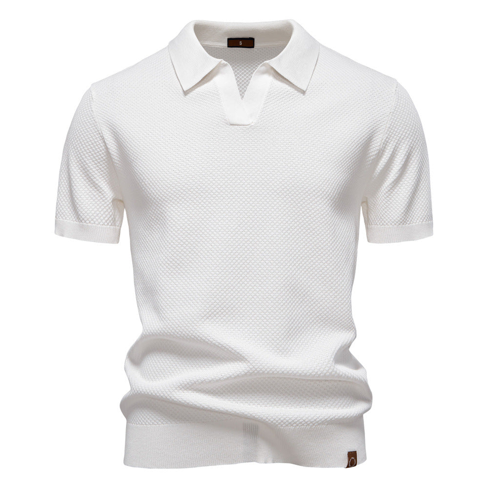 Textured Polo Shirt, Men's Classic Fit