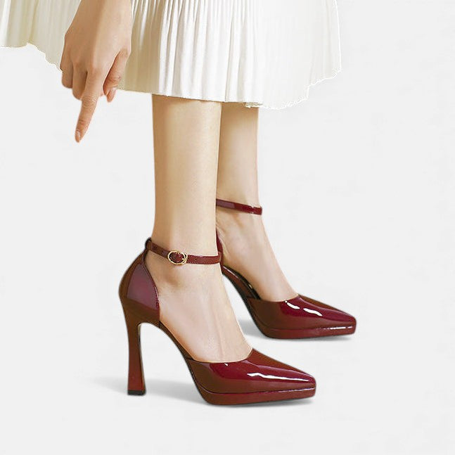 Stylish Ankle Strap Pointed Heels for Women