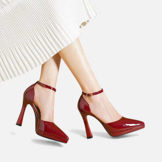 Stylish Ankle Strap Pointed Heels for Women