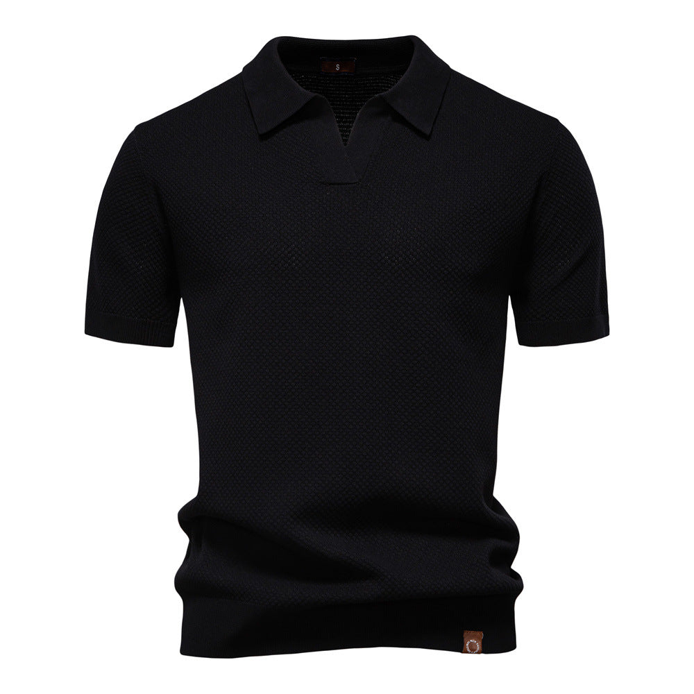 Textured Polo Shirt, Men's Classic Fit