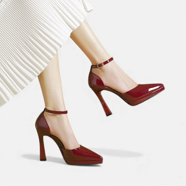 Stylish Ankle Strap Pointed Heels for Women
