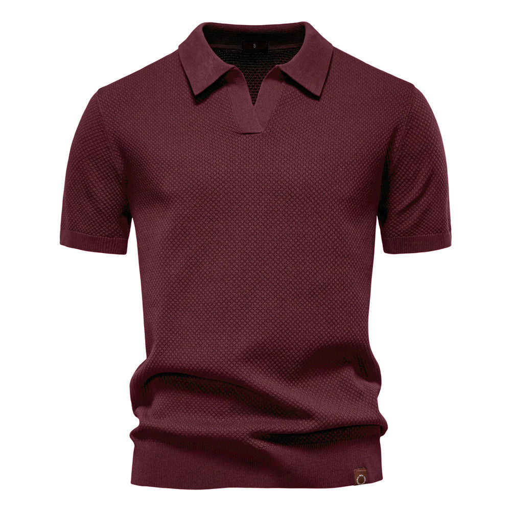 Textured Polo Shirt, Men's Classic Fit