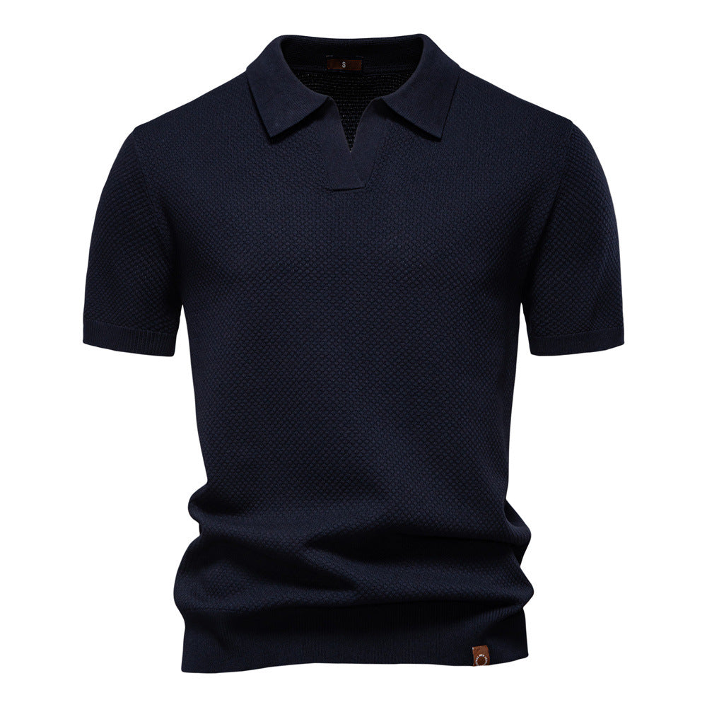 Textured Polo Shirt, Men's Classic Fit