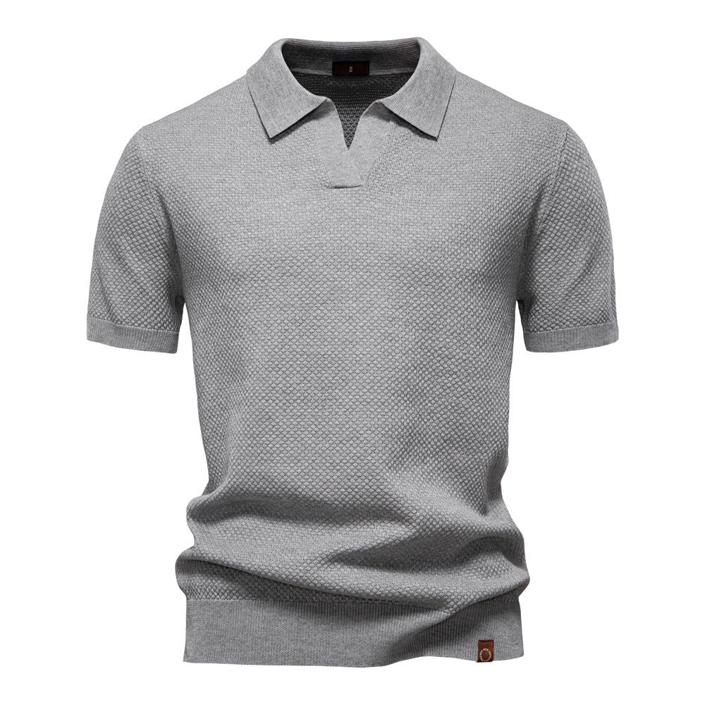 Textured Polo Shirt, Men's Classic Fit