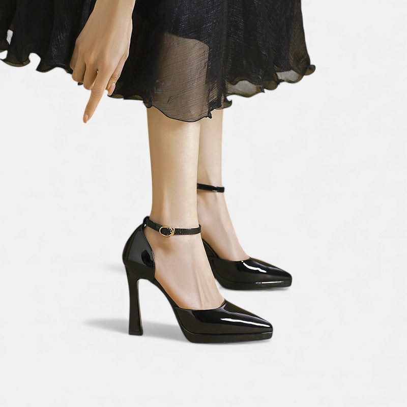 Stylish Ankle Strap Pointed Heels for Women