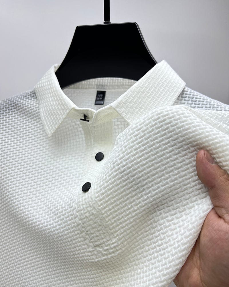 Button-Up Polo Shirt for Men, Stylish Style