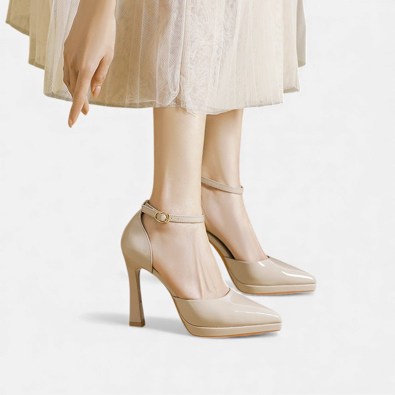 Stylish Ankle Strap Pointed Heels for Women