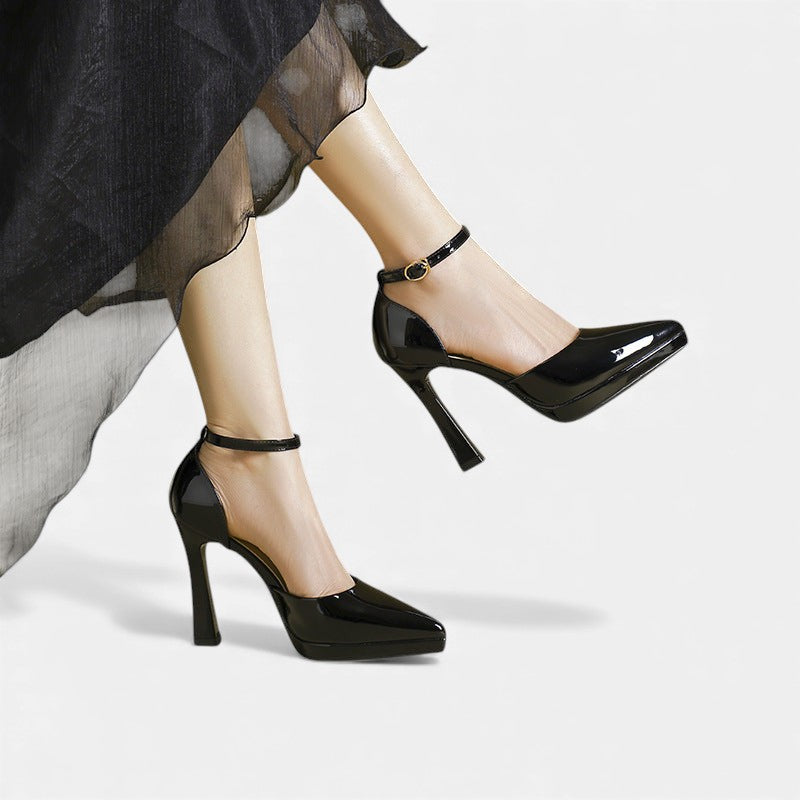 Stylish Ankle Strap Pointed Heels for Women