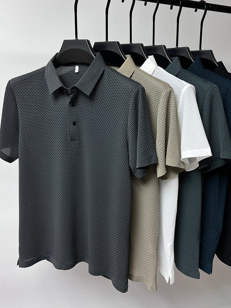 Button-Up Polo Shirt for Men, Stylish Style