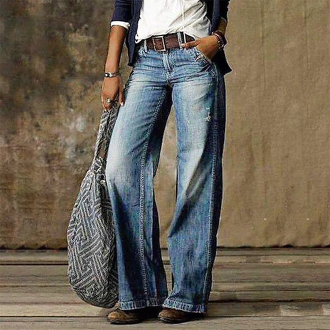 Wide-Leg Jeans for Women, Vintage Style