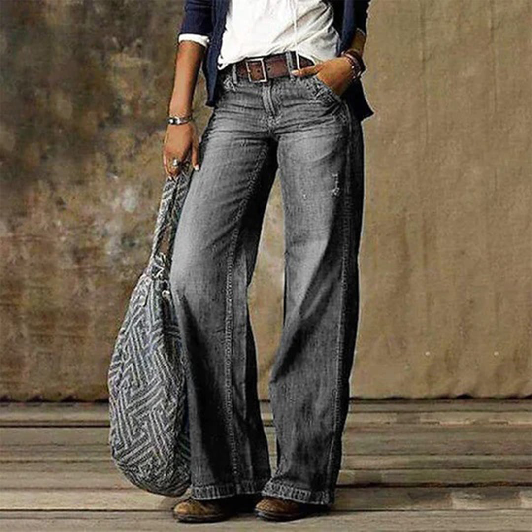 Wide-Leg Jeans for Women, Vintage Style