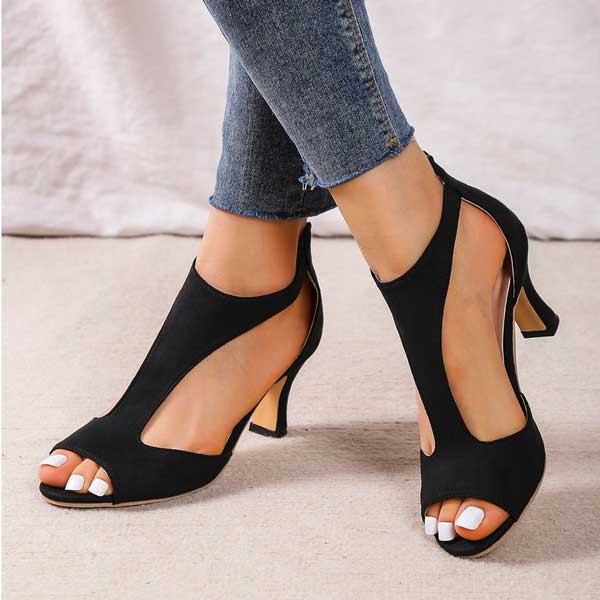 Comfortable Orthopedic Heeled Sandals for Women, Arch Support
