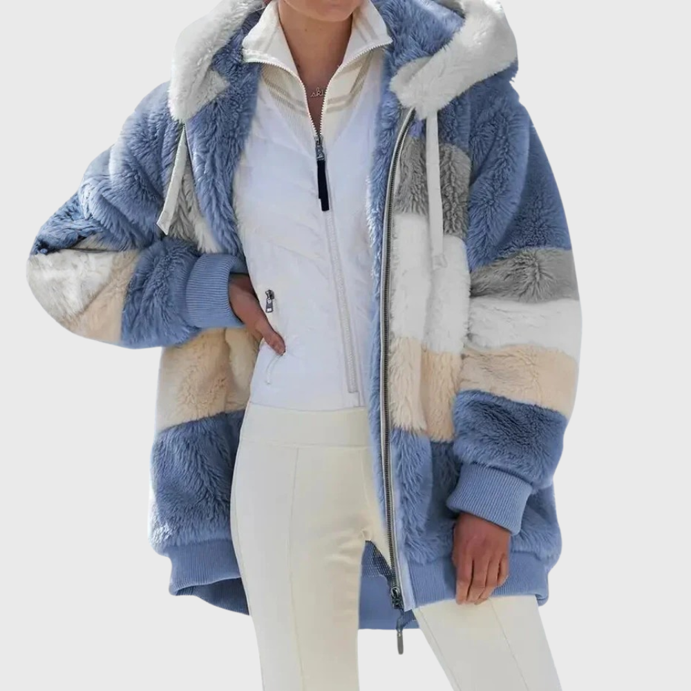 Elegant Multicolor Warm Puffer jacket for Women, Plus Size