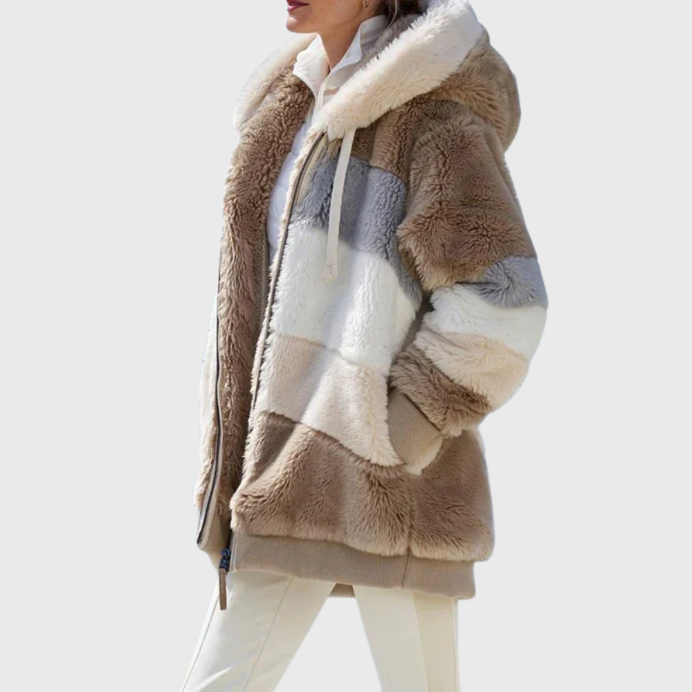 Elegant Multicolor Warm Puffer jacket for Women, Plus Size