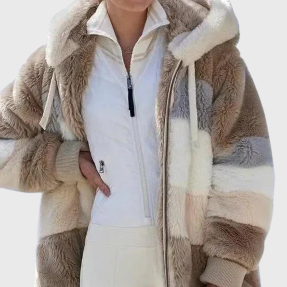 Elegant Multicolor Warm Puffer jacket for Women, Plus Size