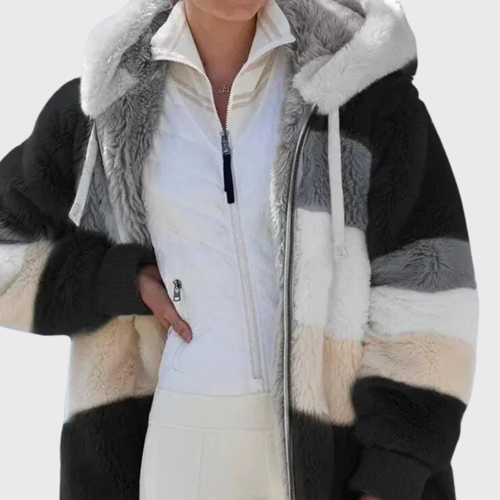 Elegant Multicolor Warm Puffer jacket for Women, Plus Size
