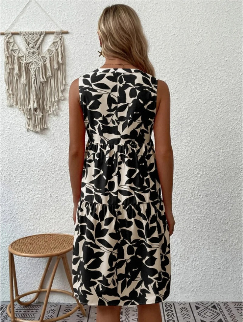 Ladies Boho Floral Dress