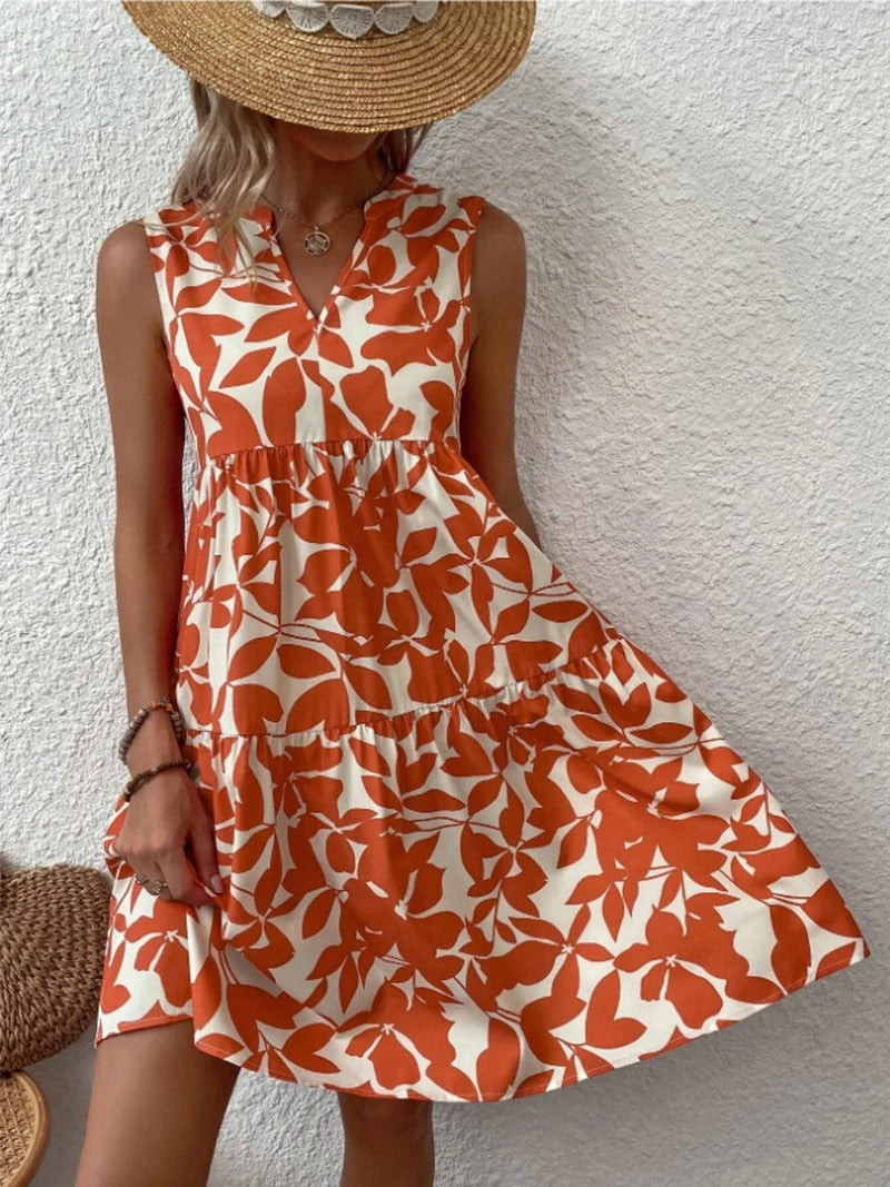 Ladies Boho Floral Dress