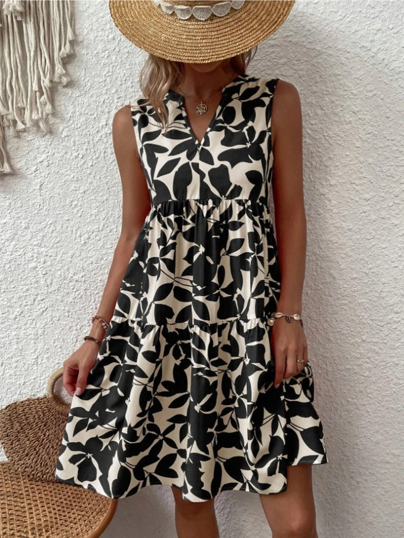Ladies Boho Floral Dress