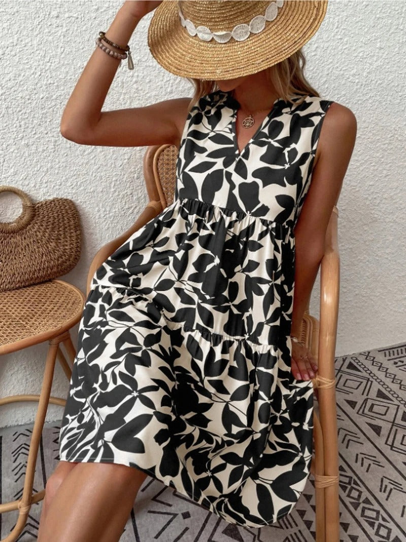 Ladies Boho Floral Dress