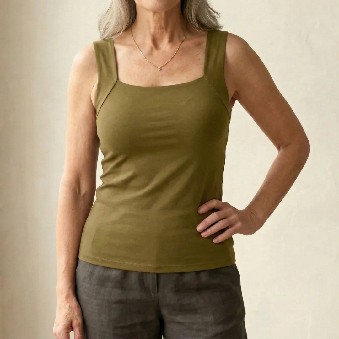 Built In Comfort Bra Tanktop for Women, Plus Size