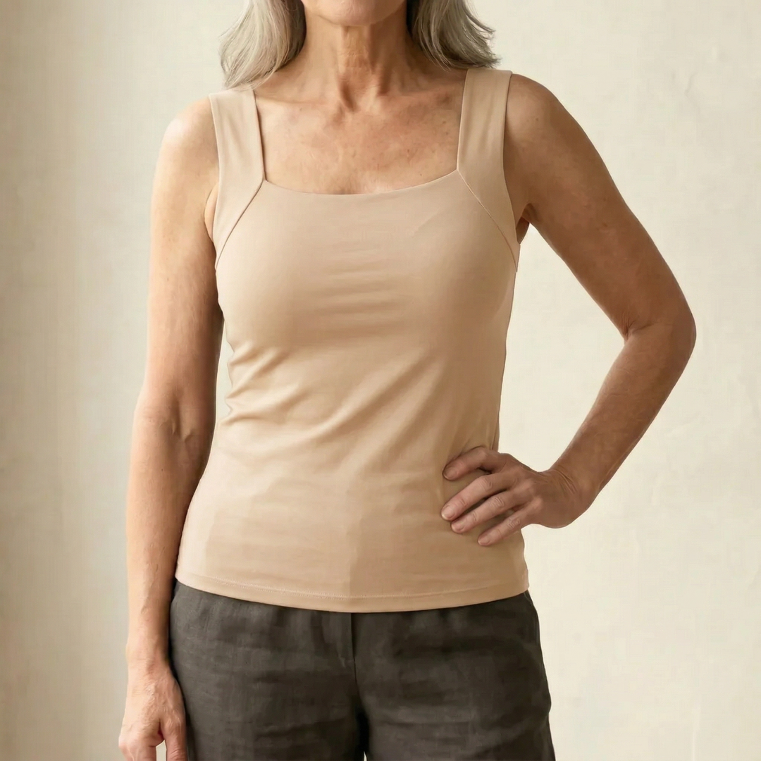 Built In Comfort Bra Tanktop for Women, Plus Size