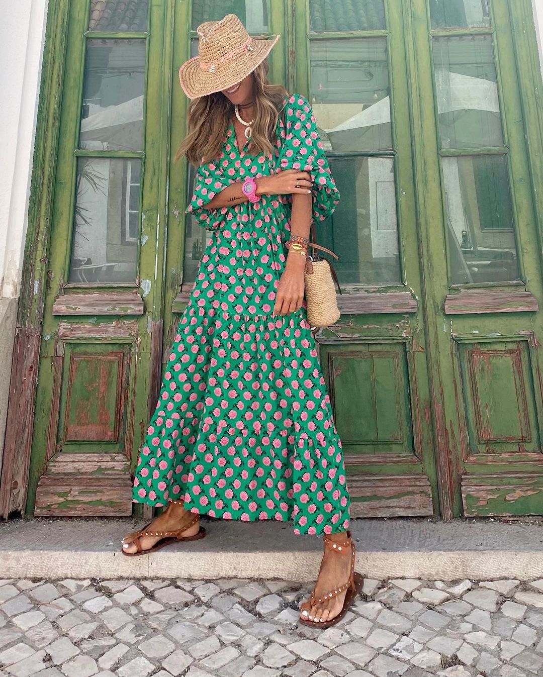 Ladies Boho Maxi Dress