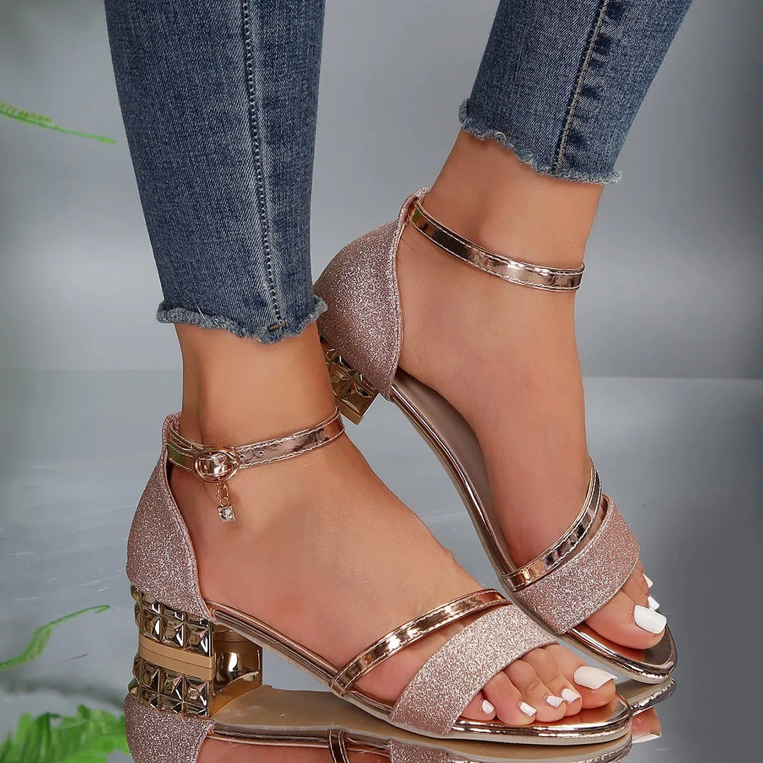 Block-Heel Sandals, Women's Elegant Fit