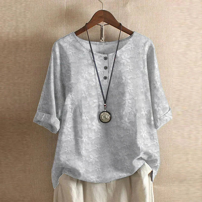 Retro-Inspired Blouse, Women's Casual Fit