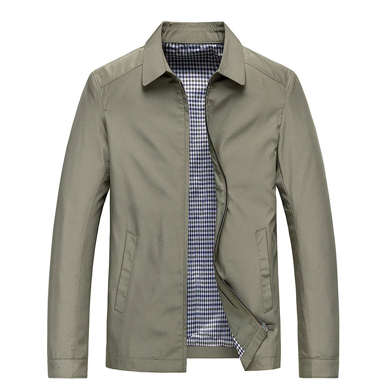 Refined Weather-Ready Jacket for Men, Plus Size