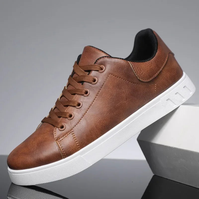 Streamlined Casual Lace-Up Shoes for Men