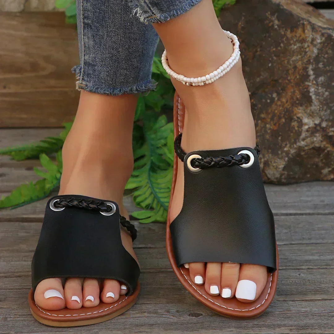 Braided Strap Sandal, Elegant Fit