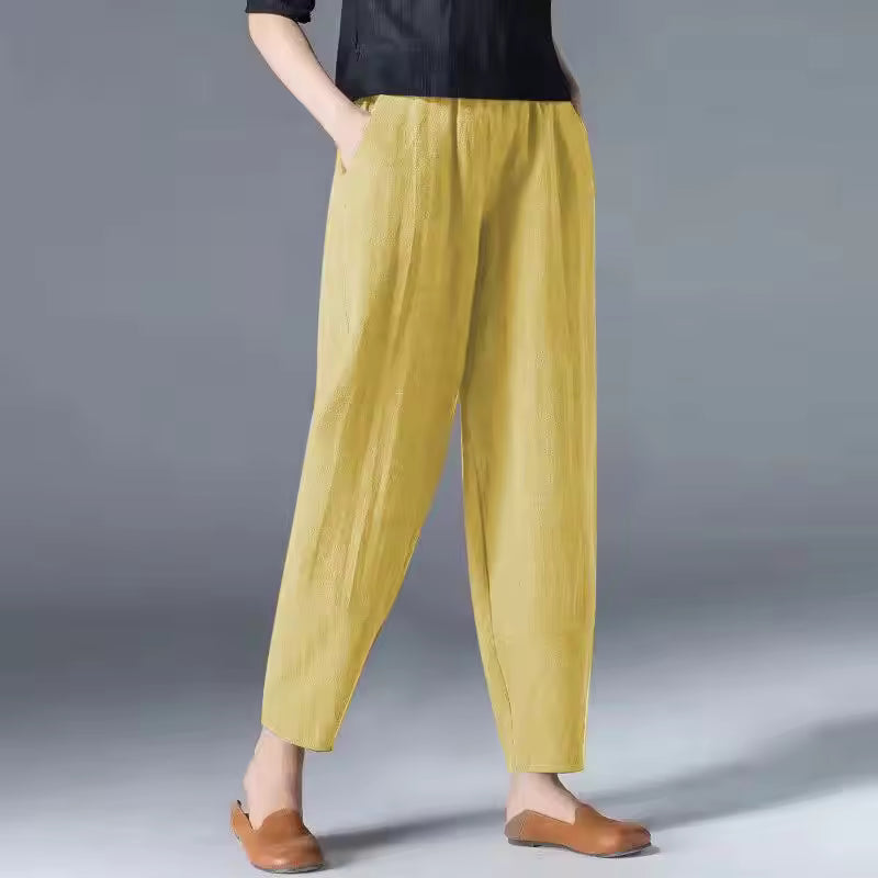 Relaxed Tapered Trousers for Women, Plus Size