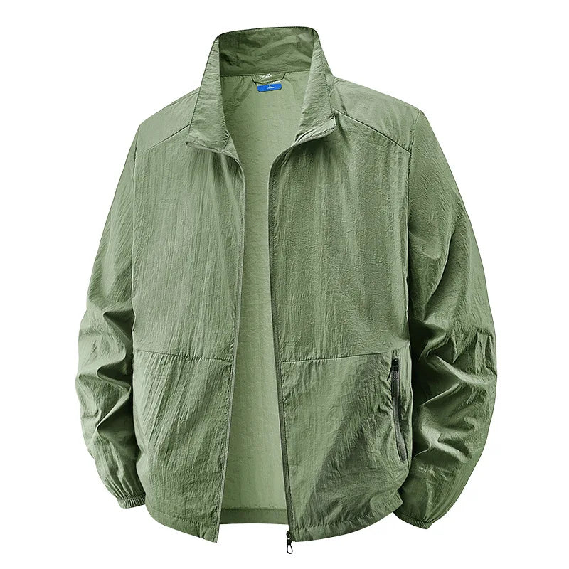 Casual Lightweight Collar Jacket for Men, Plus Size