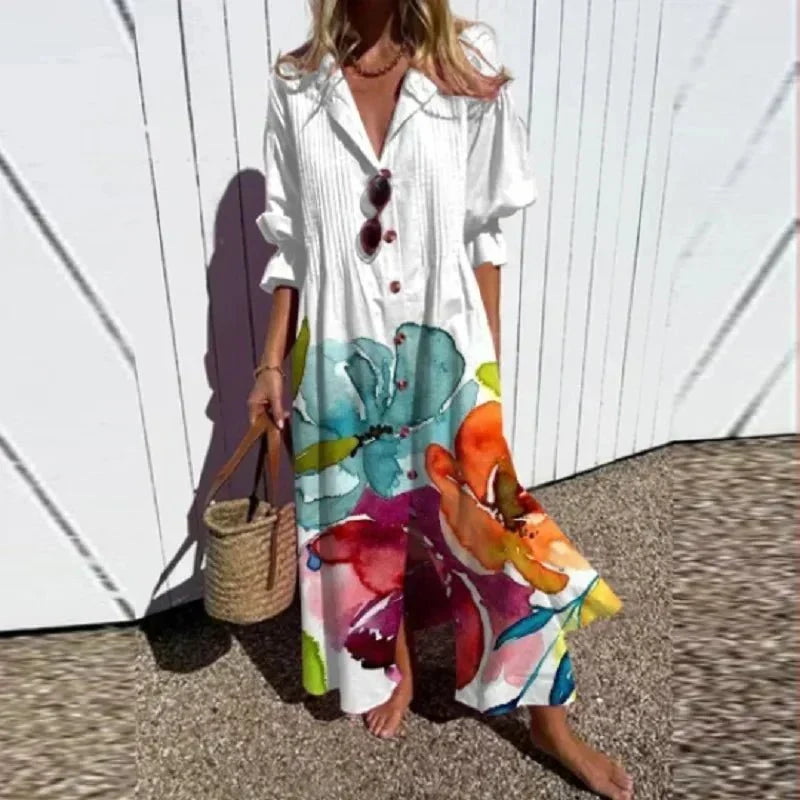 Elegant Wide Boho Dress for Women