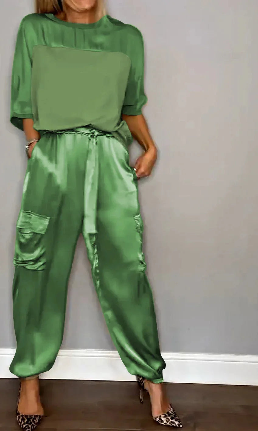 Luxe Stylish Flowing Two Piece Set for Women, Plus Size