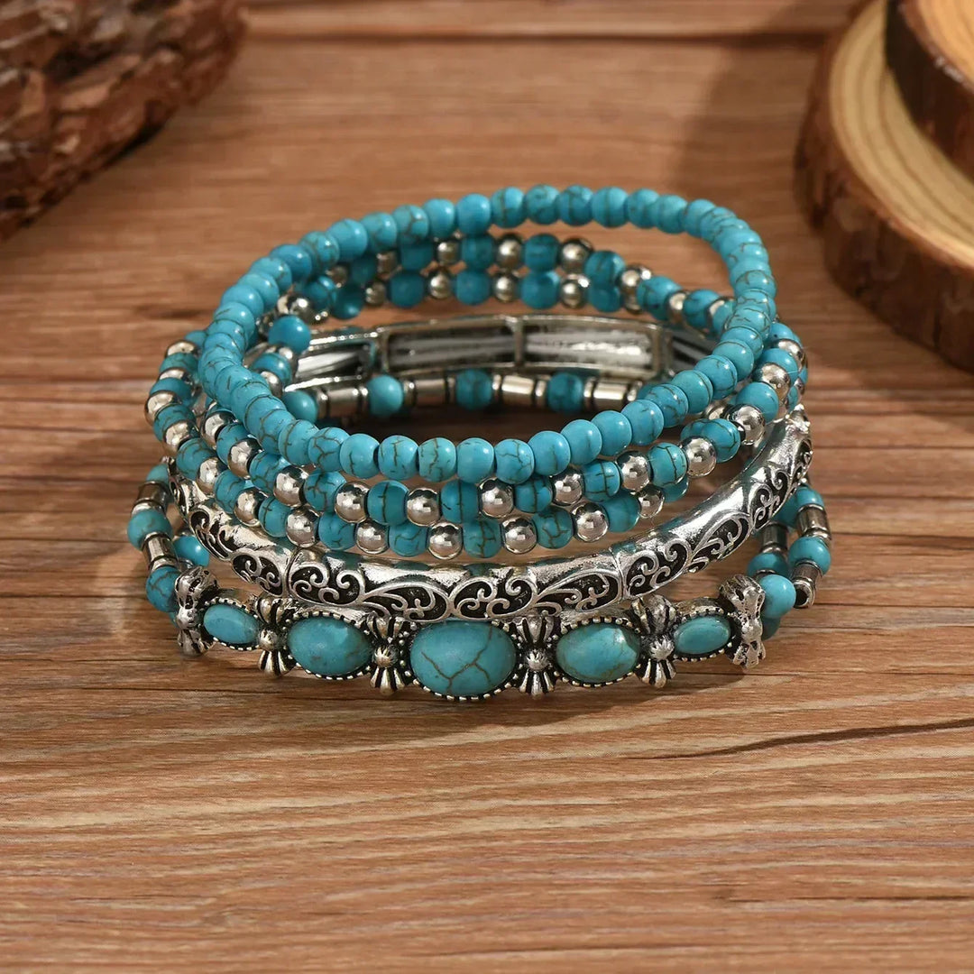 Stylish Boho Turquoise Beads Bracelets