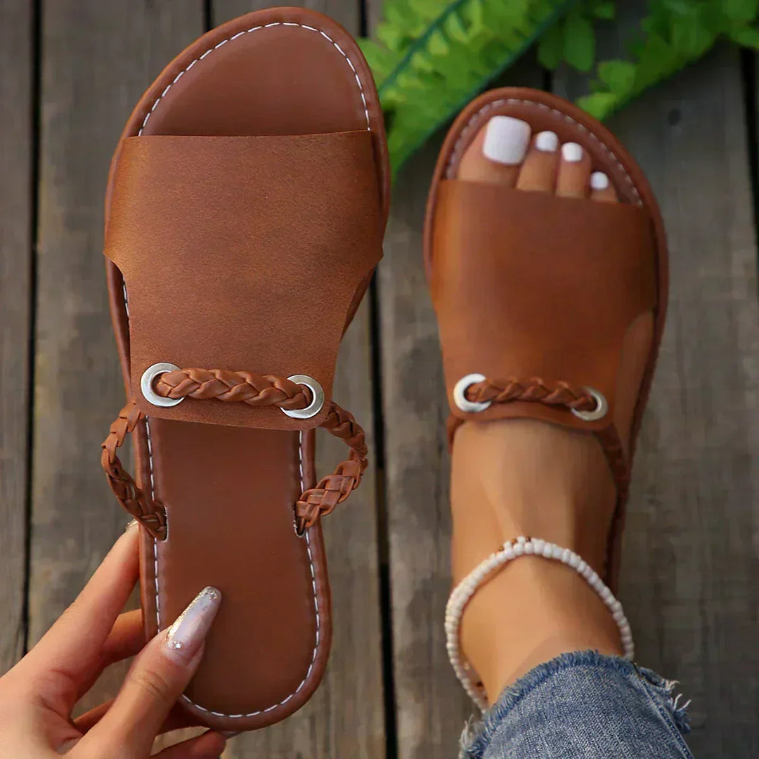 Braided Strap Sandal, Elegant Fit