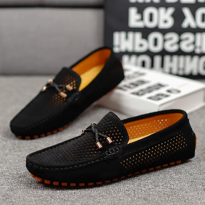Classic Breathable Lace Loafers for Men