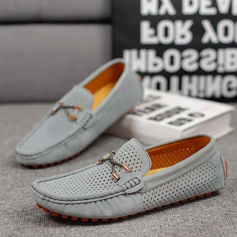 Classic Breathable Lace Loafers for Men