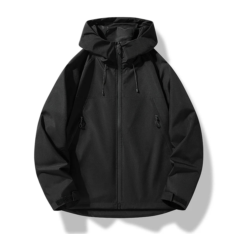 All-Weather Hooded Shell Jacket for Men