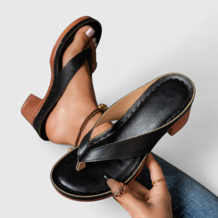 Ladies Timeless Block-Heel Sandals