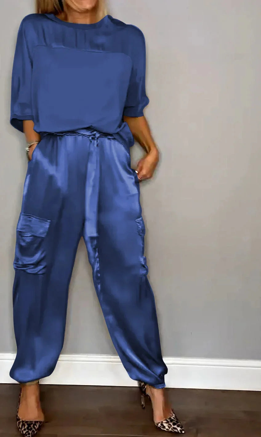 Luxe Stylish Flowing Two Piece Set for Women, Plus Size