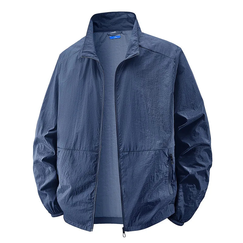 Casual Lightweight Collar Jacket for Men, Plus Size