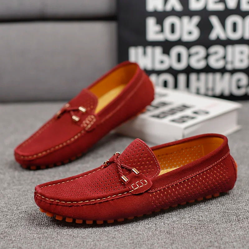 Classic Breathable Lace Loafers for Men