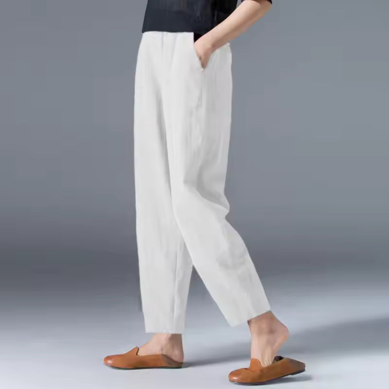 Relaxed Tapered Trousers for Women, Plus Size