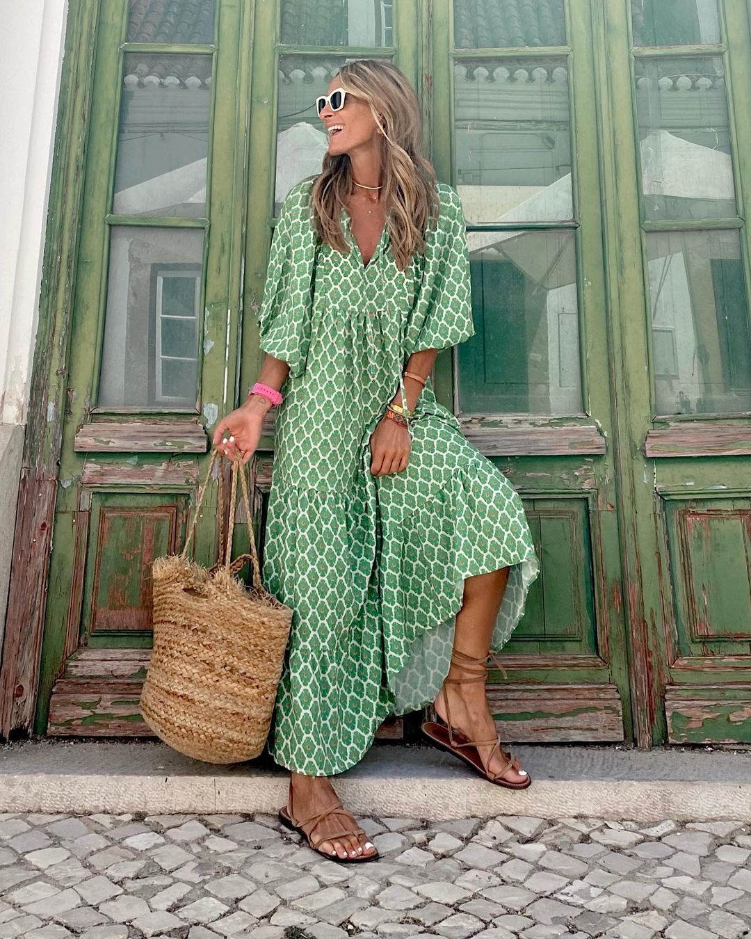 Ladies Boho Maxi Dress