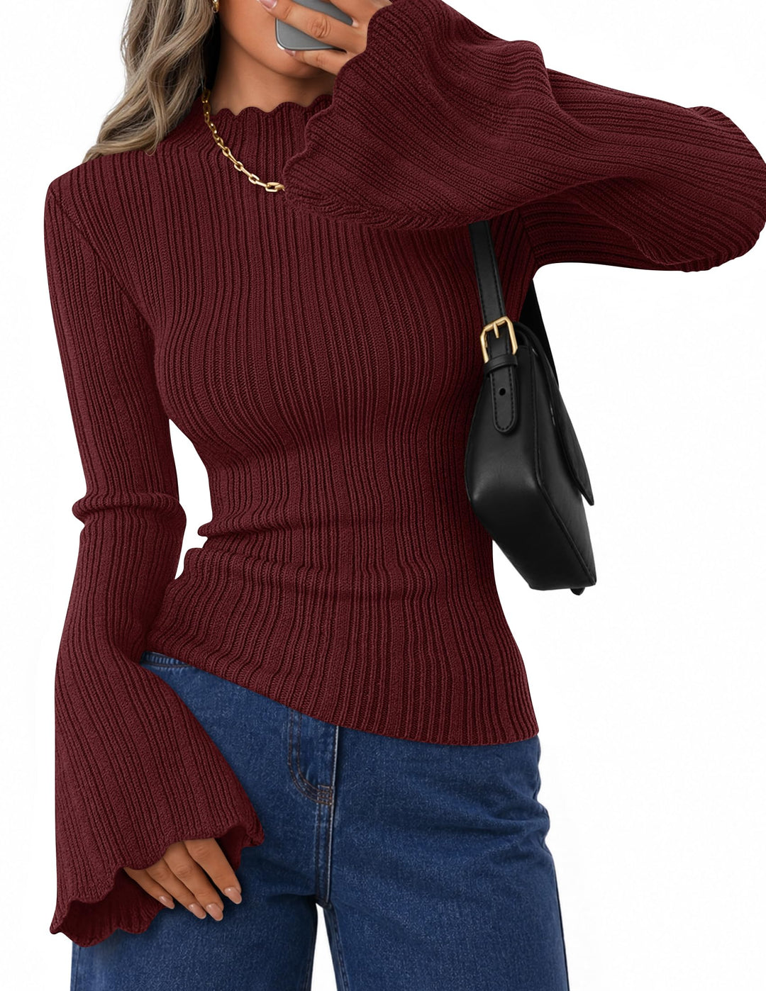 Women's Long Sleeve Knit Sweater