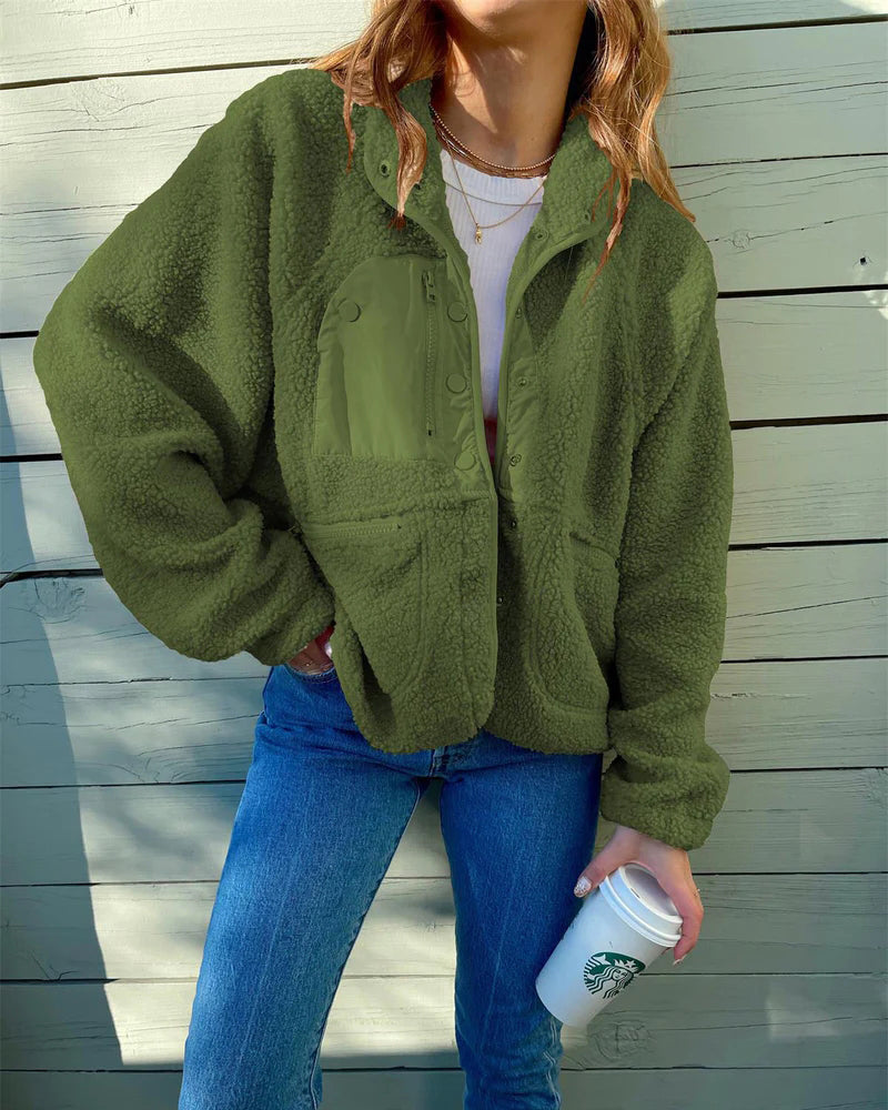 Women's Sherpa Fleece Zip-Up Jacket