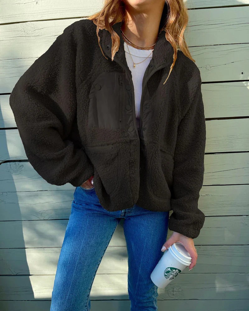 Women's Sherpa Fleece Zip-Up Jacket